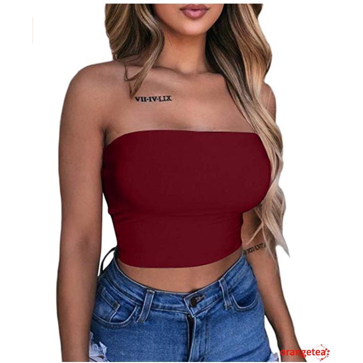 Áo Croptop Hở Vai Thiết Kế Quyến Rũ Cho Nữ