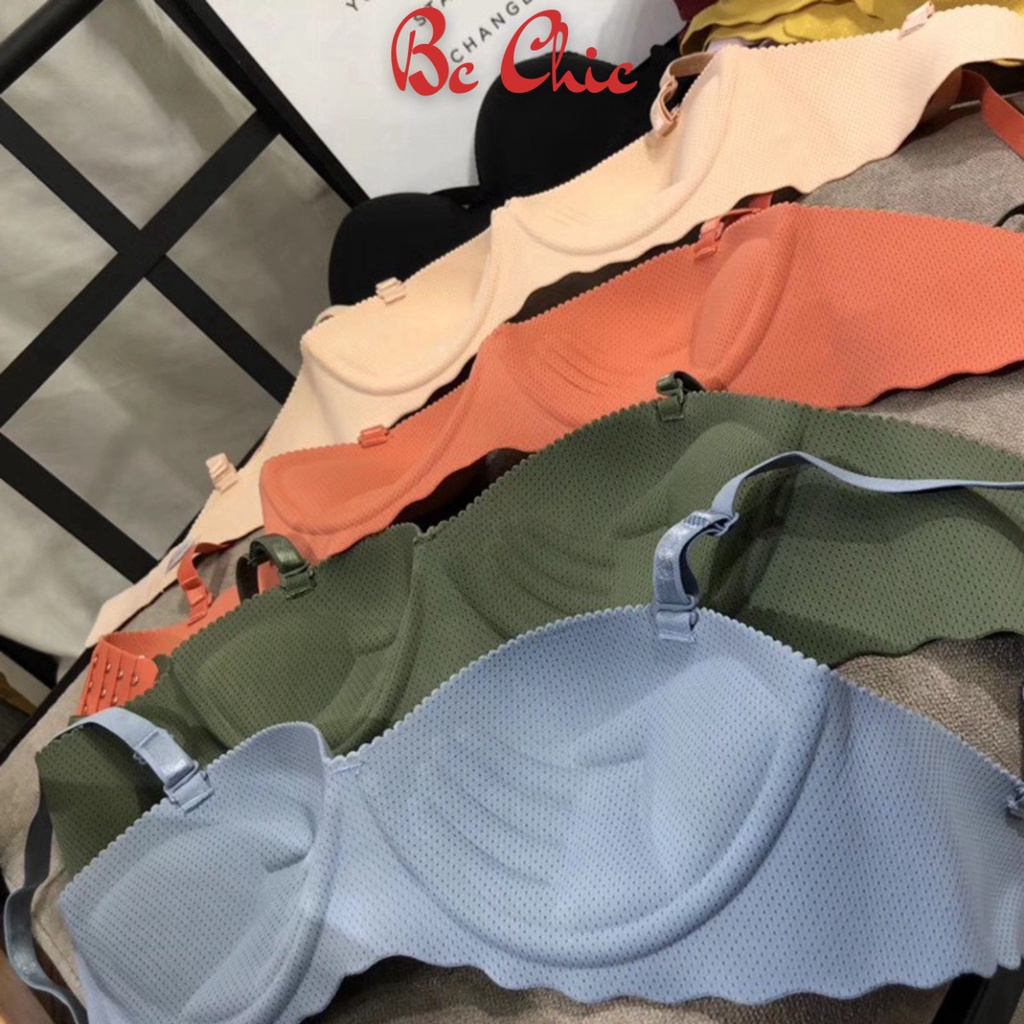 Áo Lót Nữ , Áo Ngực Nữ Nâng ngực quả ngang Đúc Su đệm bàn tay tôn vòng 1 quyến rũ mã 2220 BC_CHIC LINGERIE