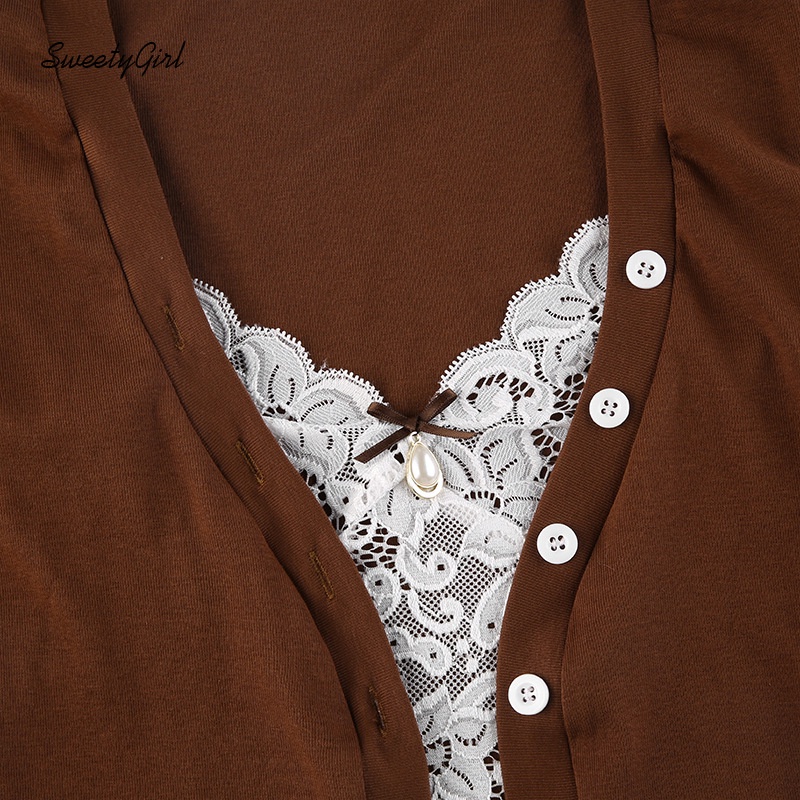 Áo Croptop Hai Mảnh Cổ Chữ V Tay Ngắn Màu Trơn Thời Trang Dành Cho Nữ 2022