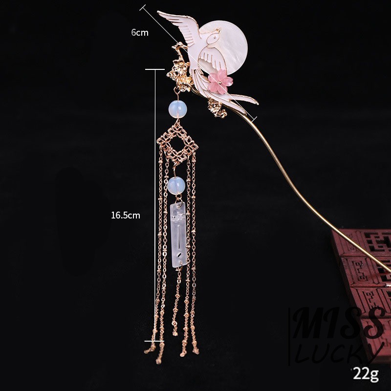 Kẹp tóc hình mặt trăng / chim thời trang thanh tú cho nữ