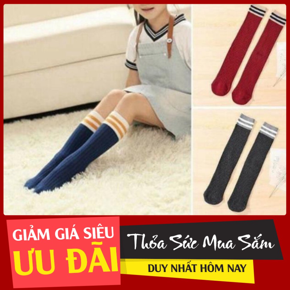 [XẢ KHO] Vớ tất dài qua đầu gối cho bé gái từ 5 đến 10 tuổi hàng chất