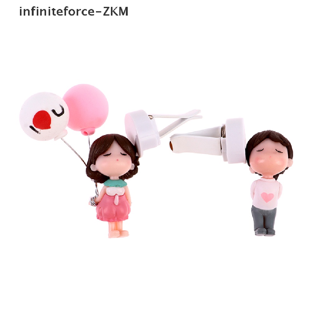 [Infinityeforce] Kẹp Nước Hoa Hình Cặp Đôi Bé Trai Gái Đáng Yêu Trang Trí Lỗ Thông Gió Xe Hơi