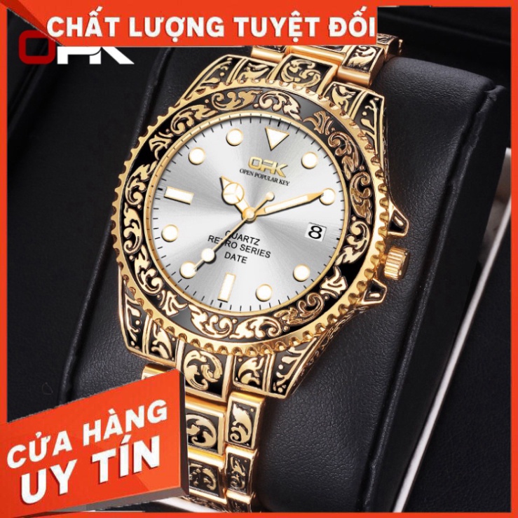 Đồng Hồ Nam Chính Hãng OPK Dây Thép Cao Cấp, Phong Cách Cổ Điển Đẹp Sang Trọng Giá Rẻ - Hàng nhập khẩu