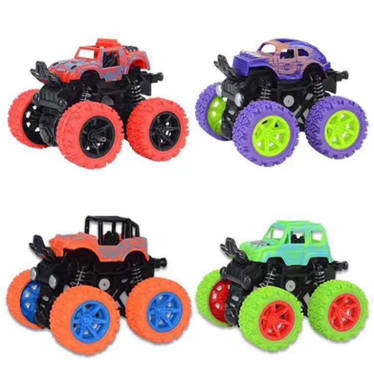 Đồ Chơi Ô Tô Địa Hình Nhào Lộn Xoay 360 Giảm Sóc Chạy Đà Siêu Mạnh. ĐTBX