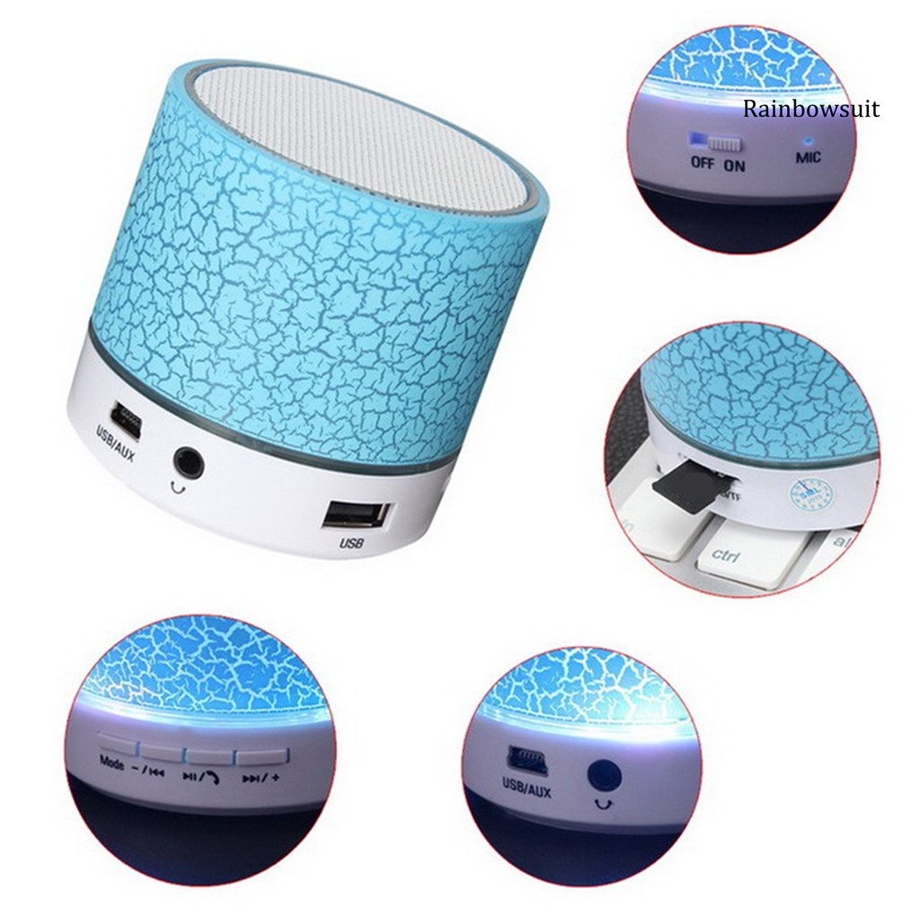 Loa Bluetooth A9 Âm Thanh Siêu Trầm Có Đèn LED Và Hỗ Trợ Khe Cắm Thẻ Nhớ TF