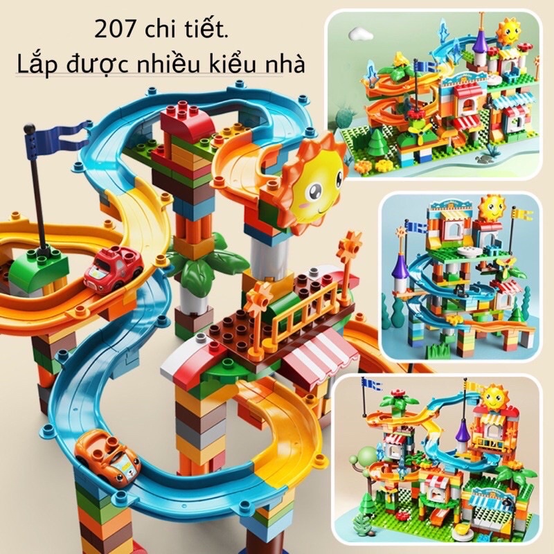 Lego Duplo đường đua trên cao (kèm 2 xe) 207 pcs