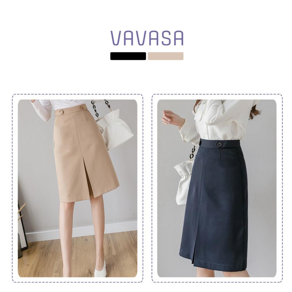 Chân váy chữ a dài lưng cao công sở xẻ tà bigsize  CV04 | BigBuy360 - bigbuy360.vn