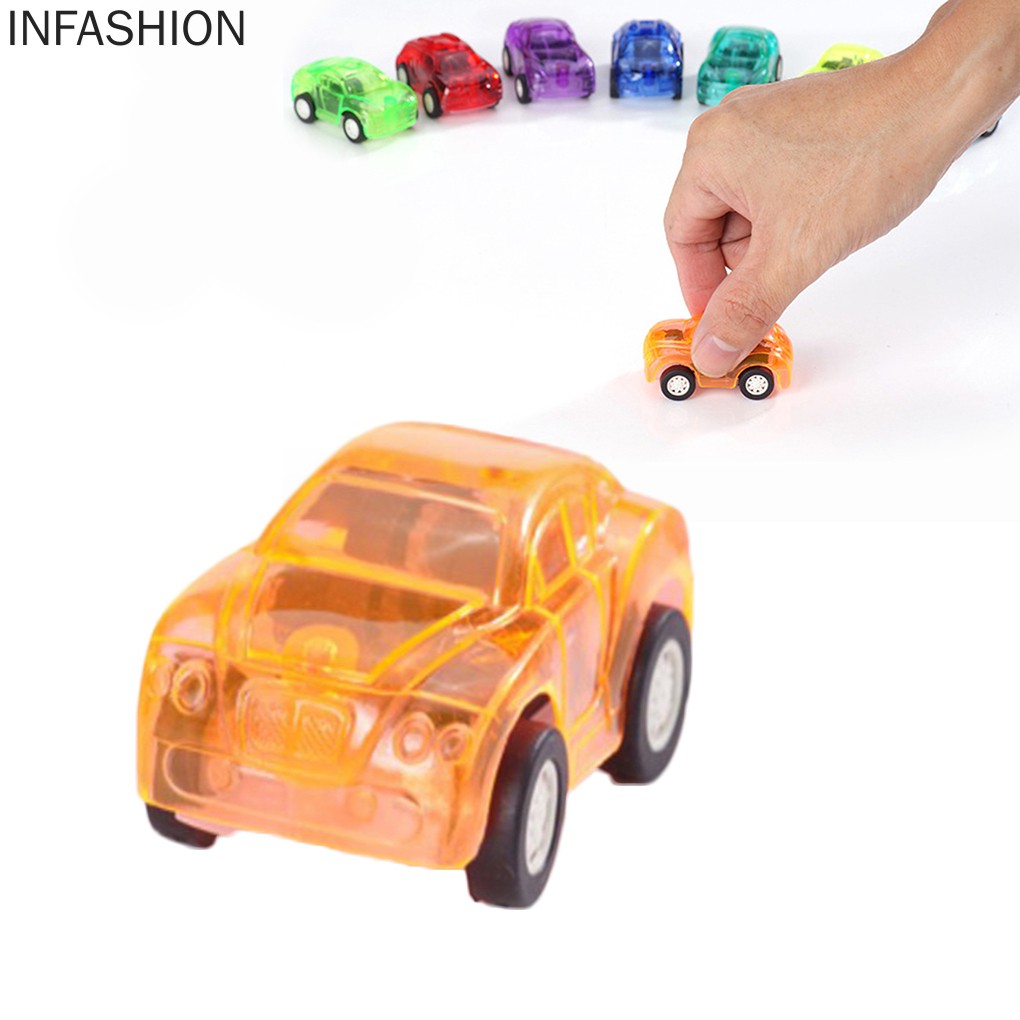 Đồ Chơi Xe Hơi Lên Dây Cót Mini Trong Suốt Thiết Kế Dễ Thương Cho Bé