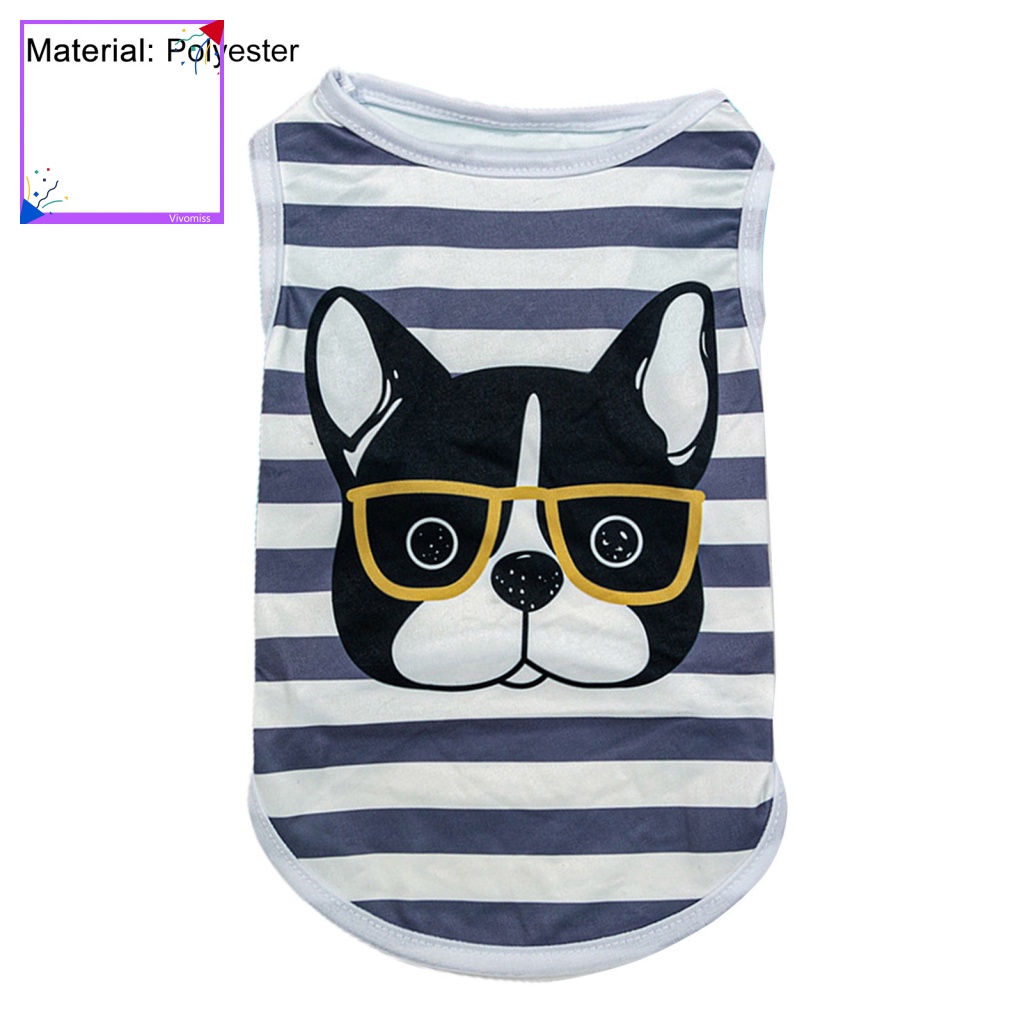 Bộ Đồ Ngủ Pijama Vải Mềm Họa Tiết Kẻ Sọc Cho Thú Cưng