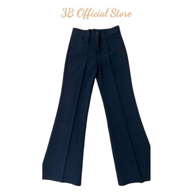 Quần ống Loe Cạp Cao 2 Cúc Dáng Dài Chất Vải Tuyết Mưa Loại 1 Không Nhăn Khống Bám Bụi | BigBuy360 - bigbuy360.vn