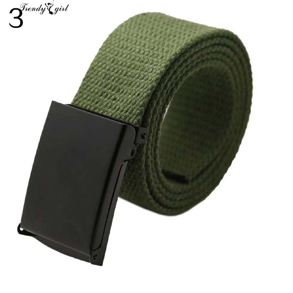 Thắt lưng vải bố có khóa tự động cho nam & nữ