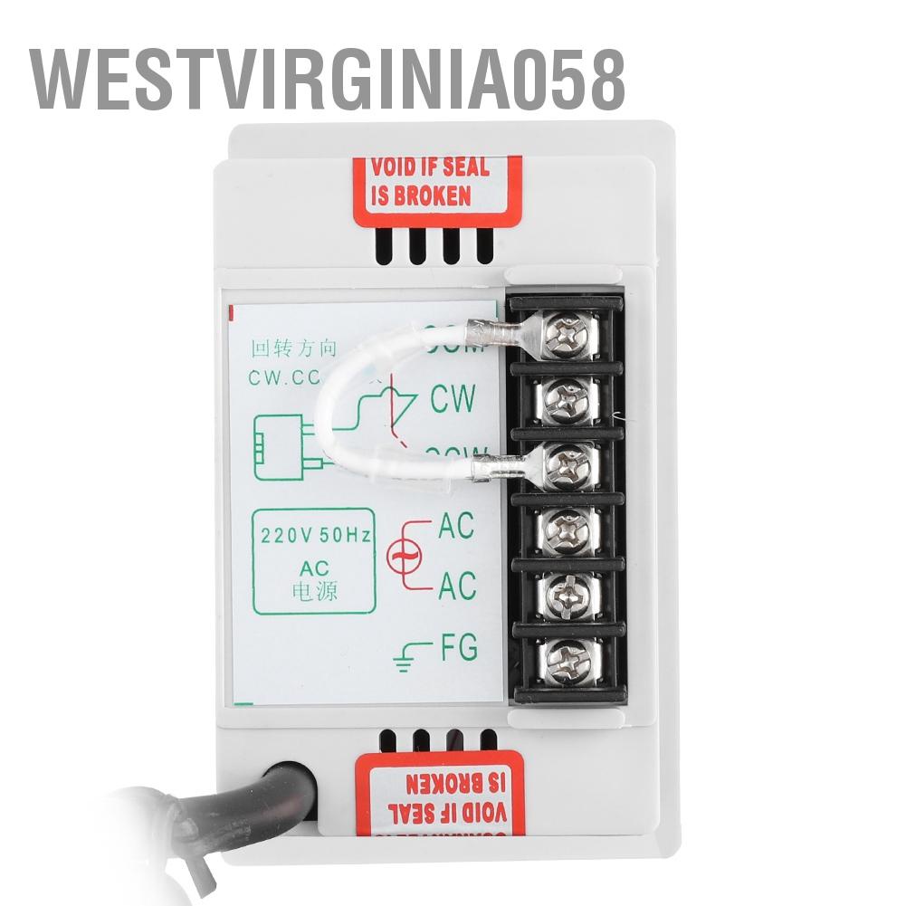 Westvirginia058 AC 220V 50Hz 15-400W Bộ điều khiển tốc độ động cơ vô cấp có thể chỉnh kỹ thuật số 0-1450 vòng / phút