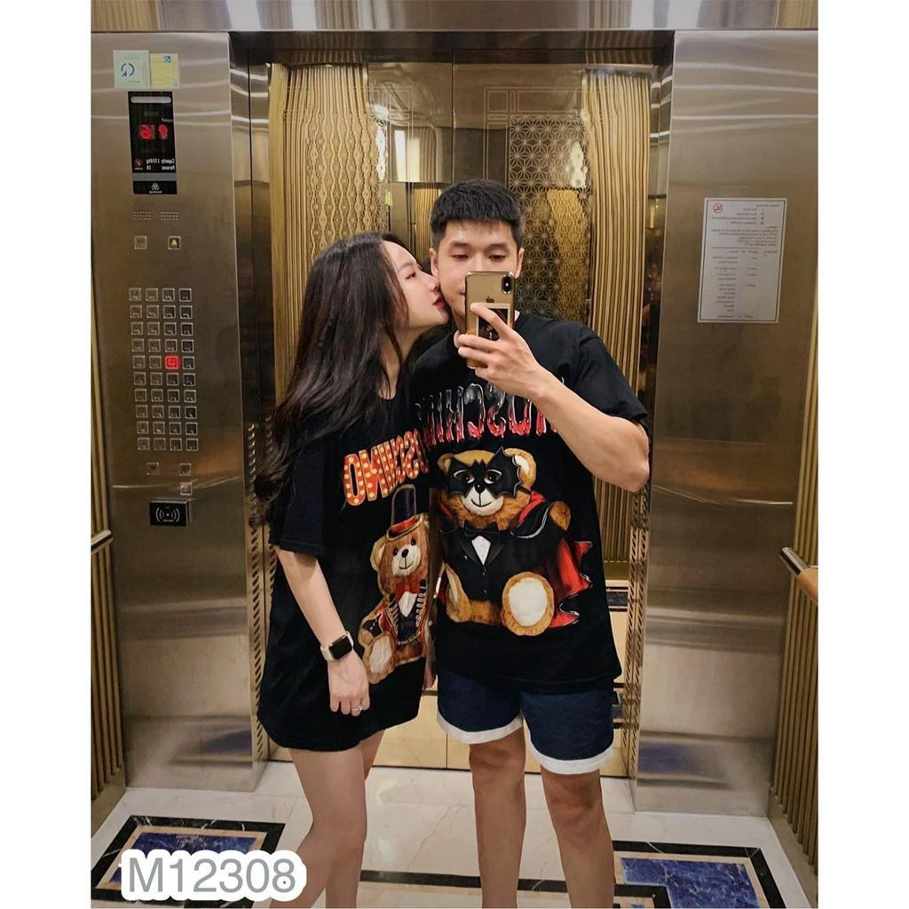 Áo Thun Nam Nữ MOSCHINO Họa Tiết Gấu Siêu Đỉnh - Áo Phông MOSCHINO Dành Cho Nam Nữ