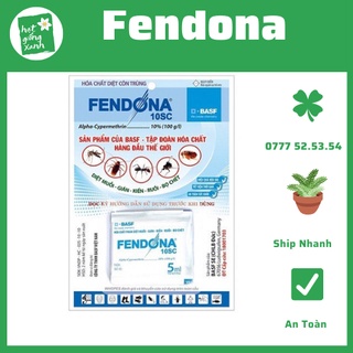 Diệt Côn Trùng FENDONA 10SC (5ml) - Diệt Muỗi, Gián, Kiến, Ruồi, Bọ Chét, Kiến Ba Khoang