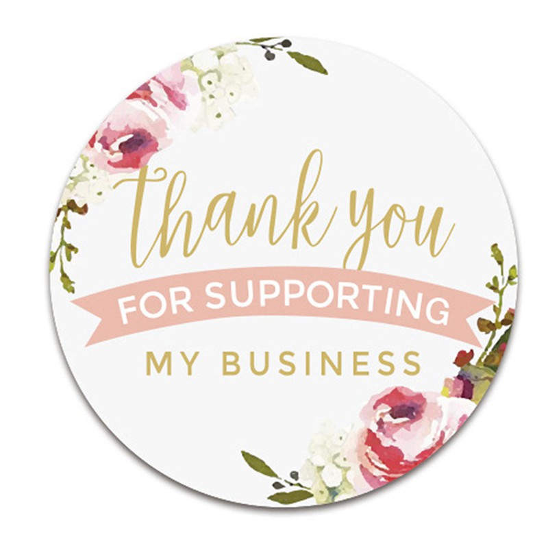 Cuộn 500 Miếng Dán Chữ Thank You Trang Trí