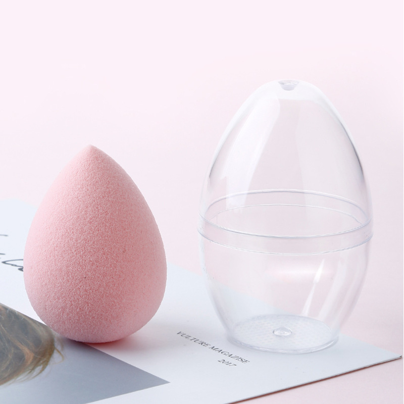 [Hàng mới về] Hộp đựng bông phấn hình quả trứng chống ẩm tiện dụng
