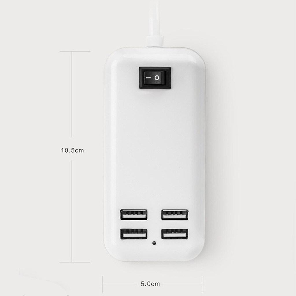 Ổ Cắm Sạc 4 Cổng USB 5V-3A 15W