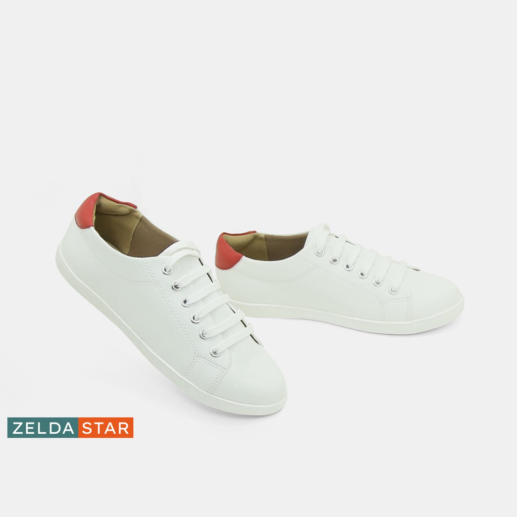 Giày Sneaker Nữ Trắng Zelda Star Phối Màu Viền Gót Phong Cách - BA0331220