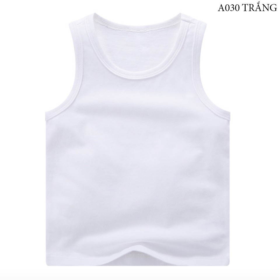 Áo ba lỗ cotton cho bé trai bé gái (từ 1 - 8 tuổi) VEMZKIDS