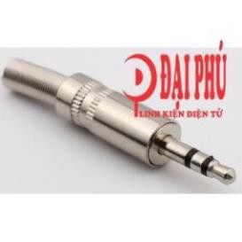 Jack 3.5 kim loại bạc