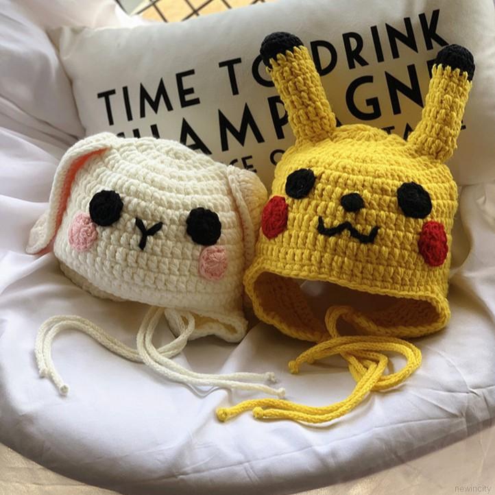 Nón len giữ ấm phong cách Hàn Quốc dễ thương dành cho các bé