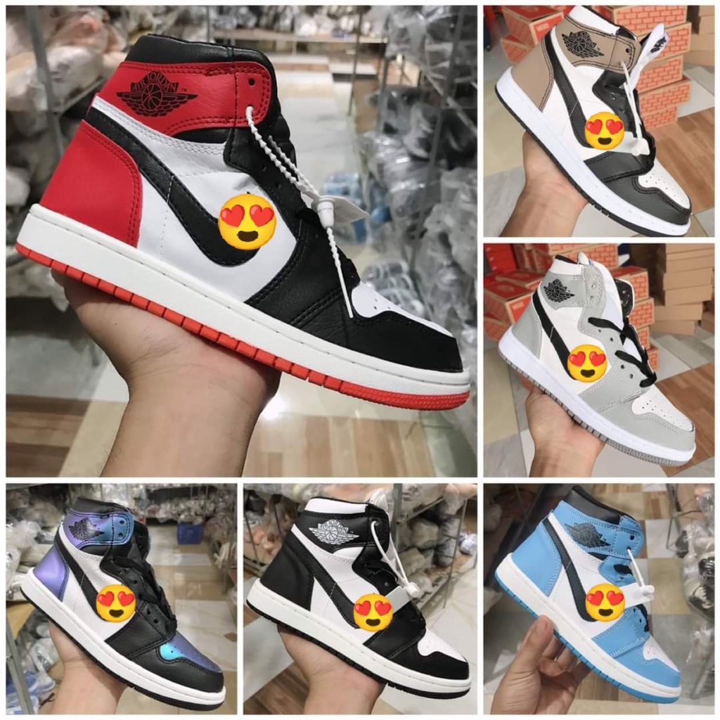 Giày JD cổ cao đen trắng Full box + bill Giày thể thao cổ cao các màu chuẩn 11 đủ size nam nữ | BigBuy360 - bigbuy360.vn