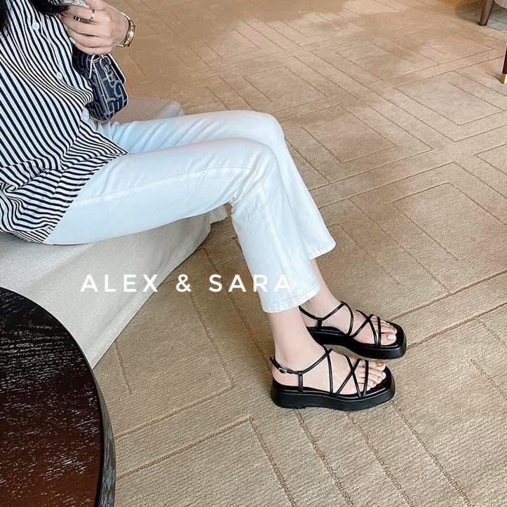 Xăng đan đế bánh mì dây phối đồ trẻ trung xinh xắn chuẩn size