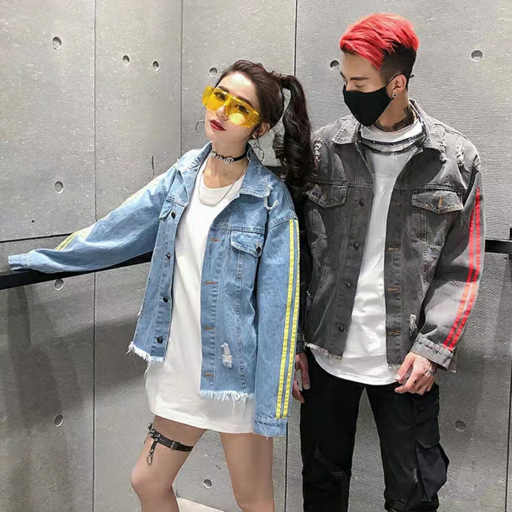 [Xả kho] Áo khoác jean unisex nam nữ top 10 giá yêu thương xả kho kiếm SAO fullsize 40-75kg Panda
