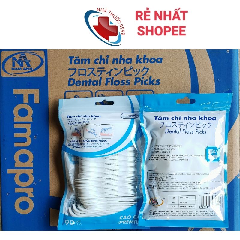 Tăm chỉ nha khoa Famapro, tăm chỉ nha khoa chính hãng Nam Anh