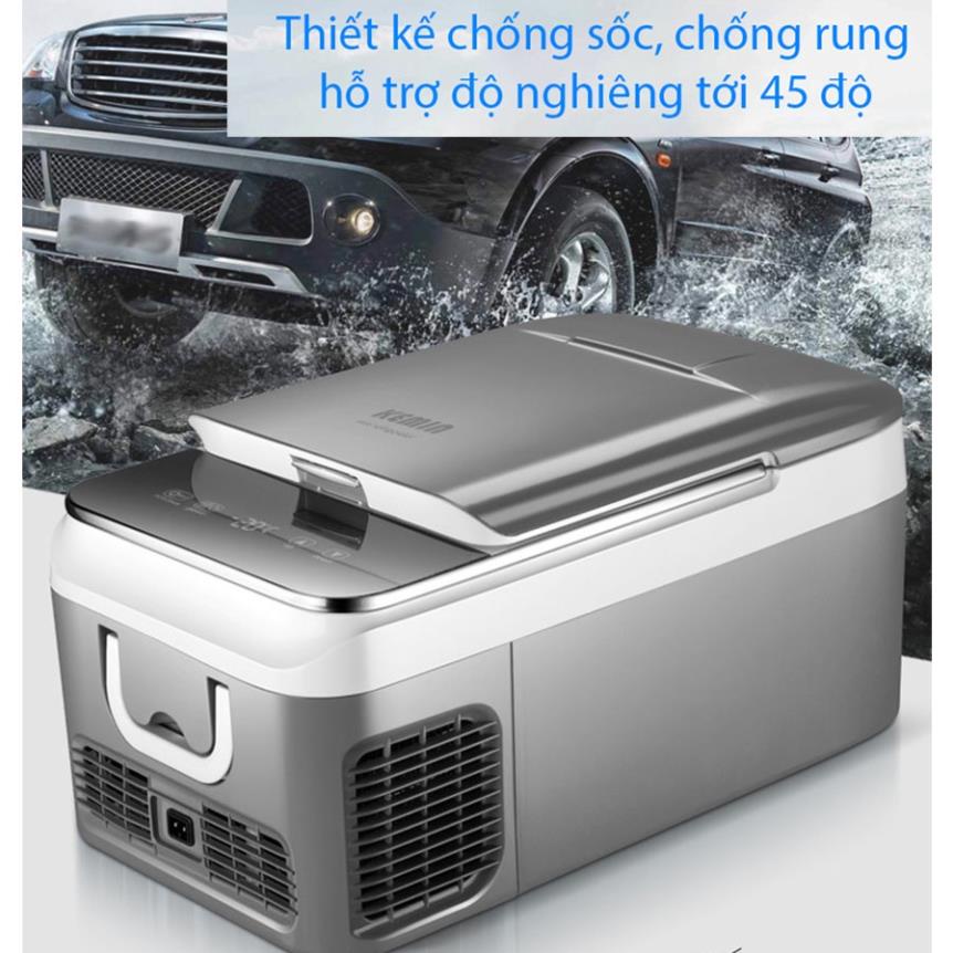 Tủ lạnh ô tô 12v 24V Kemin dung tích 18L và 26L làm lạnh nhanh gọn,Tủ lạnh mini gia đình làm mát -20 độ