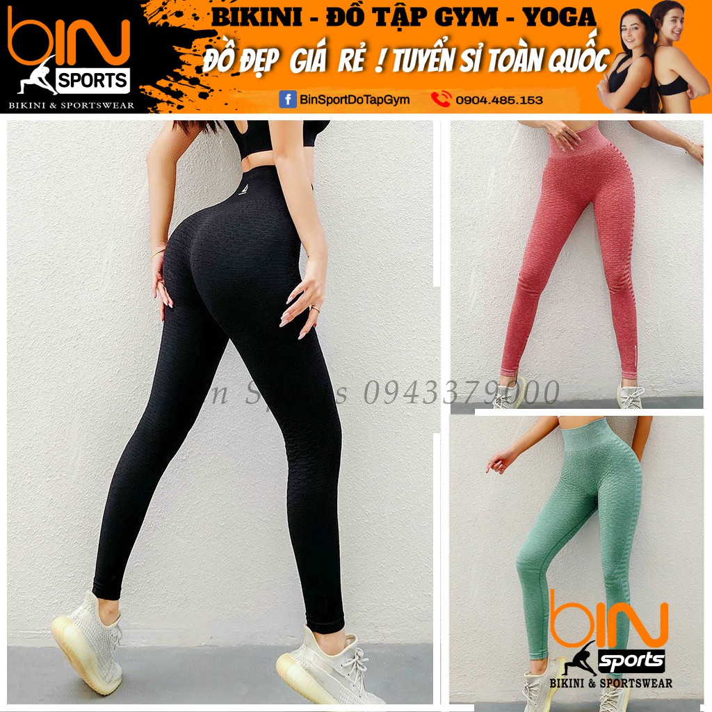 Quần Tập Gym Yoga Nữ Dệt Kim Naqi Bin Sports Q123