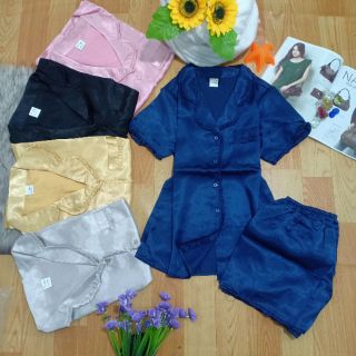 ĐỒ BỘ PIJAMA BÈO ĐÙI CHẤT VẢI PHI LỤA