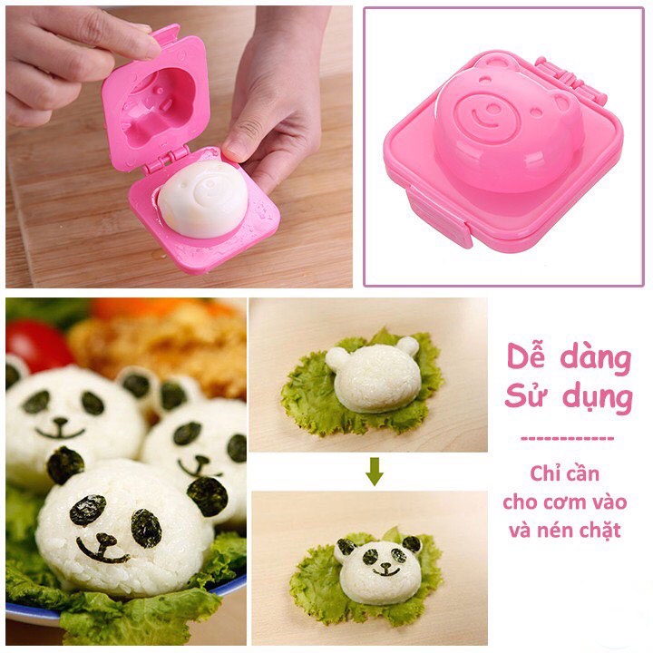 Khuôn tạo hình cơm bento, khuôn làm bánh cho bé ăn dặm kiểu Nhật 6 mẫu