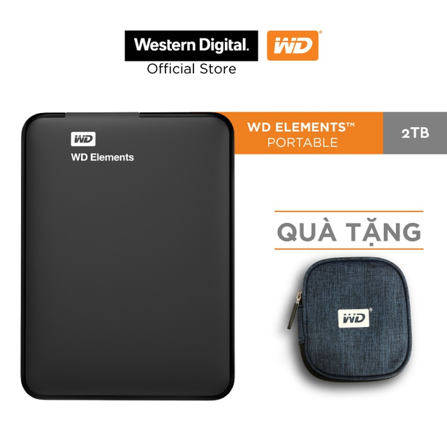 [Mã ELWD6 giảm 5% đơn 300K]Ổ cứng WD Elements 2TB-2.5 INCH