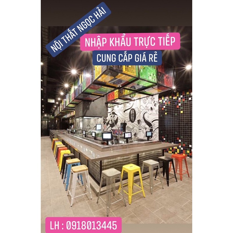 ghế quầy bar tolix nhập khẩu