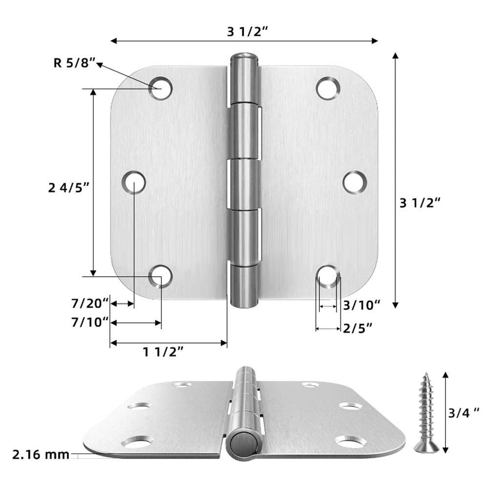Bản Lề Cửa Tròn 180 Độ Chất Lượng Cao