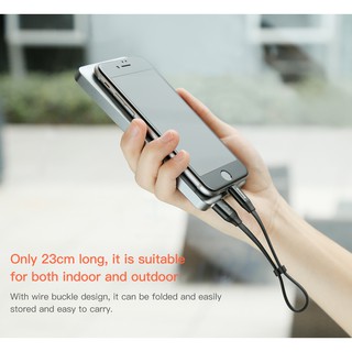 Cáp sạc Baseus ngắn 23 cm 2in1