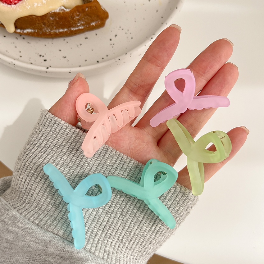 Kẹp mái tóc càng cua nhỏ 4.5cm xoắn màu sắc dễ thương K68