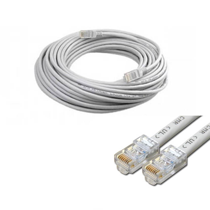 DÂY MẠNG LAN CAT5E, CAT6E/ Bấm Sẵn 2 đầu - Dây Cáp Mạng Lan Chính Hãng