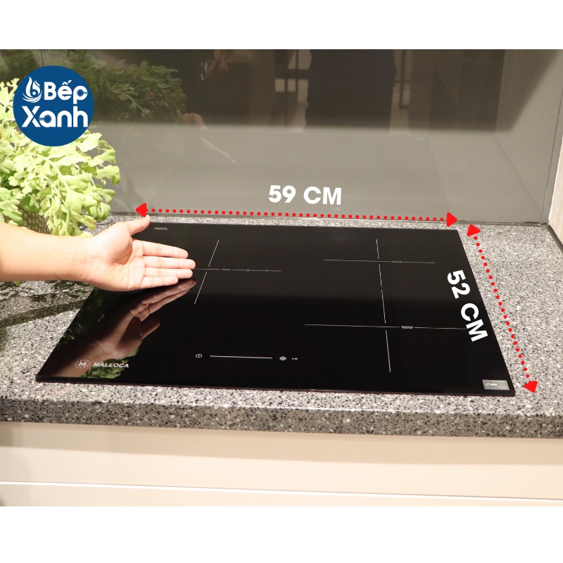[TRẢ GÓP 0%] Bếp điện từ 3 vùng nấu Malloca MIR 593 Xuất Xứ Châu Âu
