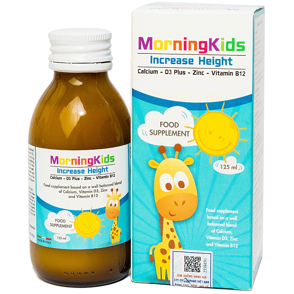 Siro Tăng Chiều Cao Cho Trẻ Morningkids Increase Height 125ml- TP044