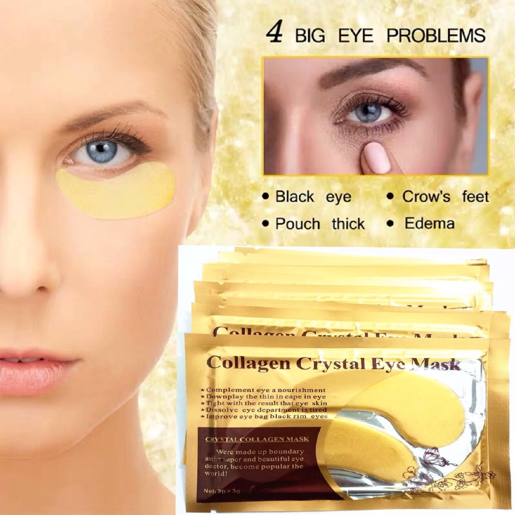 Set 2 Cặp Mặt Nạ Mắt Collagen Pha Lê Chất Lượng Cao