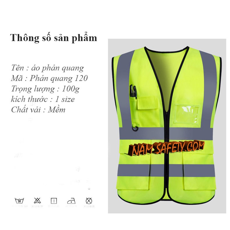 Áo Phản Quang Bảo Hộ Lao Động ,áo phản quang kỹ sư ,nhận in áo theo yêu cầu