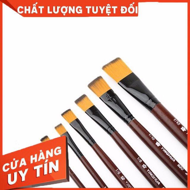 Bộ bút đầu bằng sakura màu nâu gỗ (6 cây)