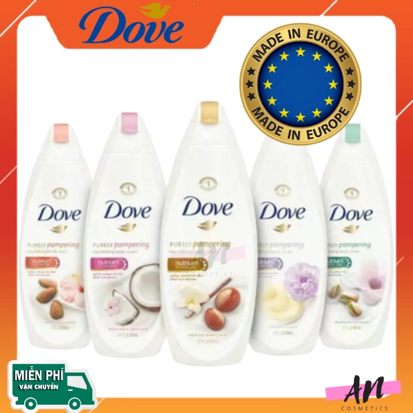 Sữa tắm dưỡng da Dove 500ml (Mỹ /Đức)