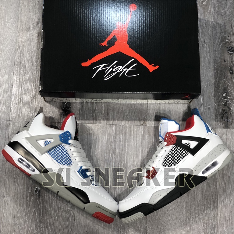 Giày Thể Thao Sneaker Jordan 4 Retro SE What The , JD4 Gót 2 màu SUSNEAKER ( Full Box )