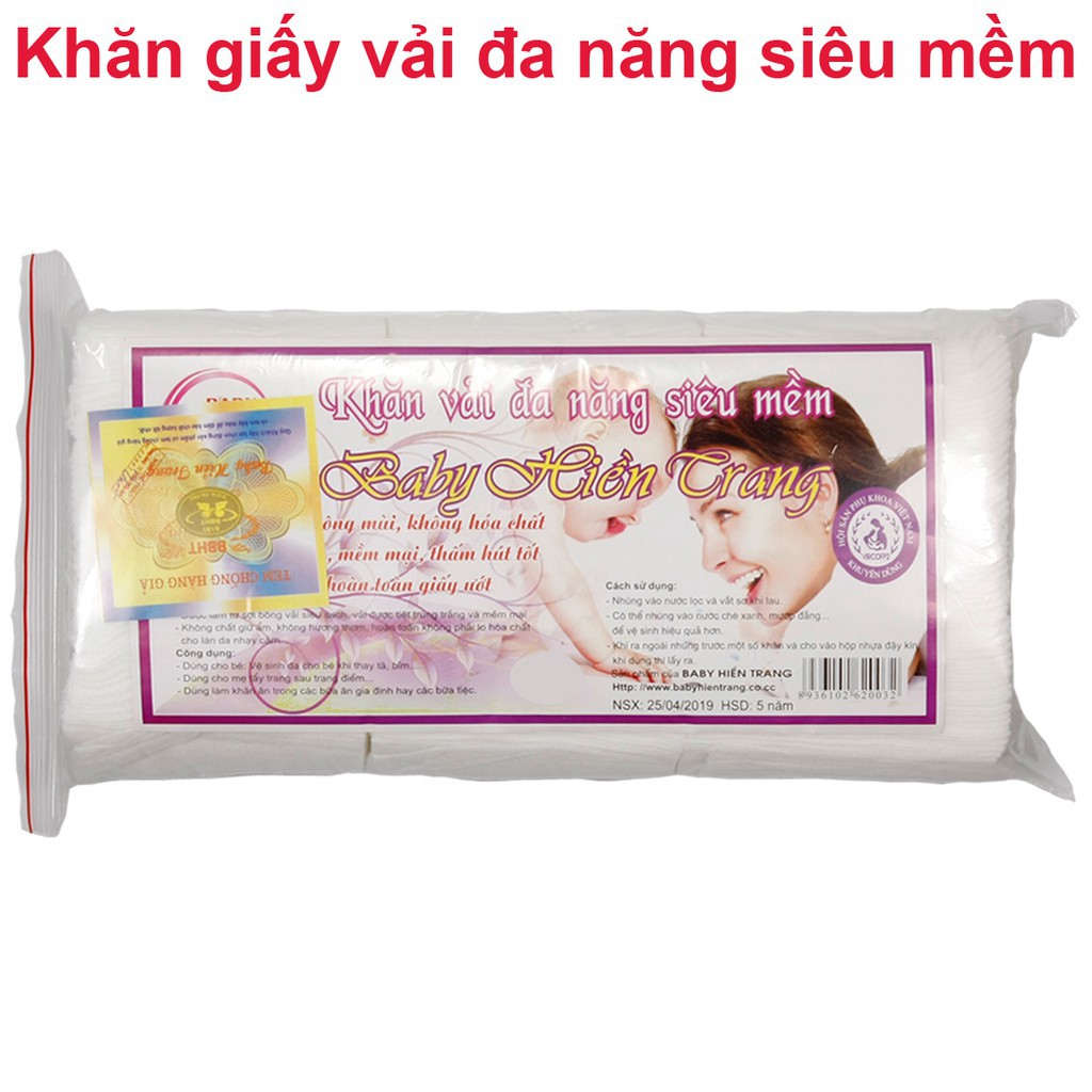 Khăn vải khô đa năng baby Hiền Trang 230g dùng cho trẻ sơ sinh