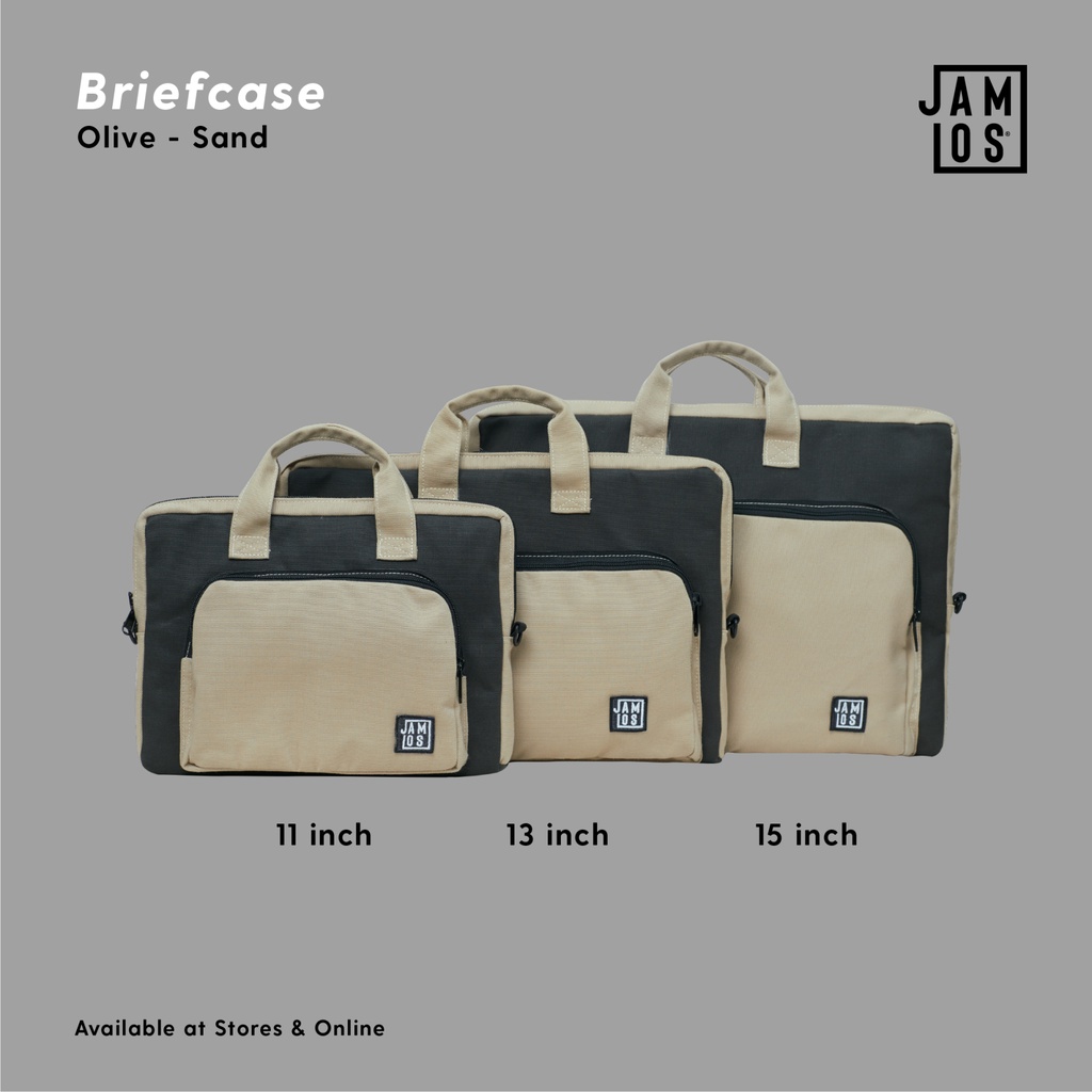 Jamlos Briefcase - Túi chống sốc Laptop/ iPad 11inch 13inch 15inch xách tay đeo chéo vải canvas thời trang đi học đi làm