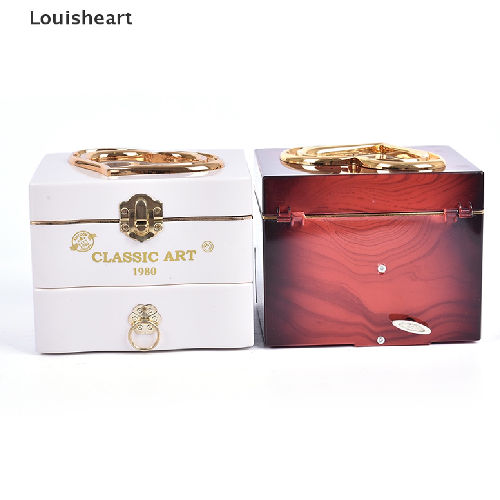 Louisheart Classic Rotating Dancer Ballerina Piano Music Box Clockwork Plastic Jewelr TFG
