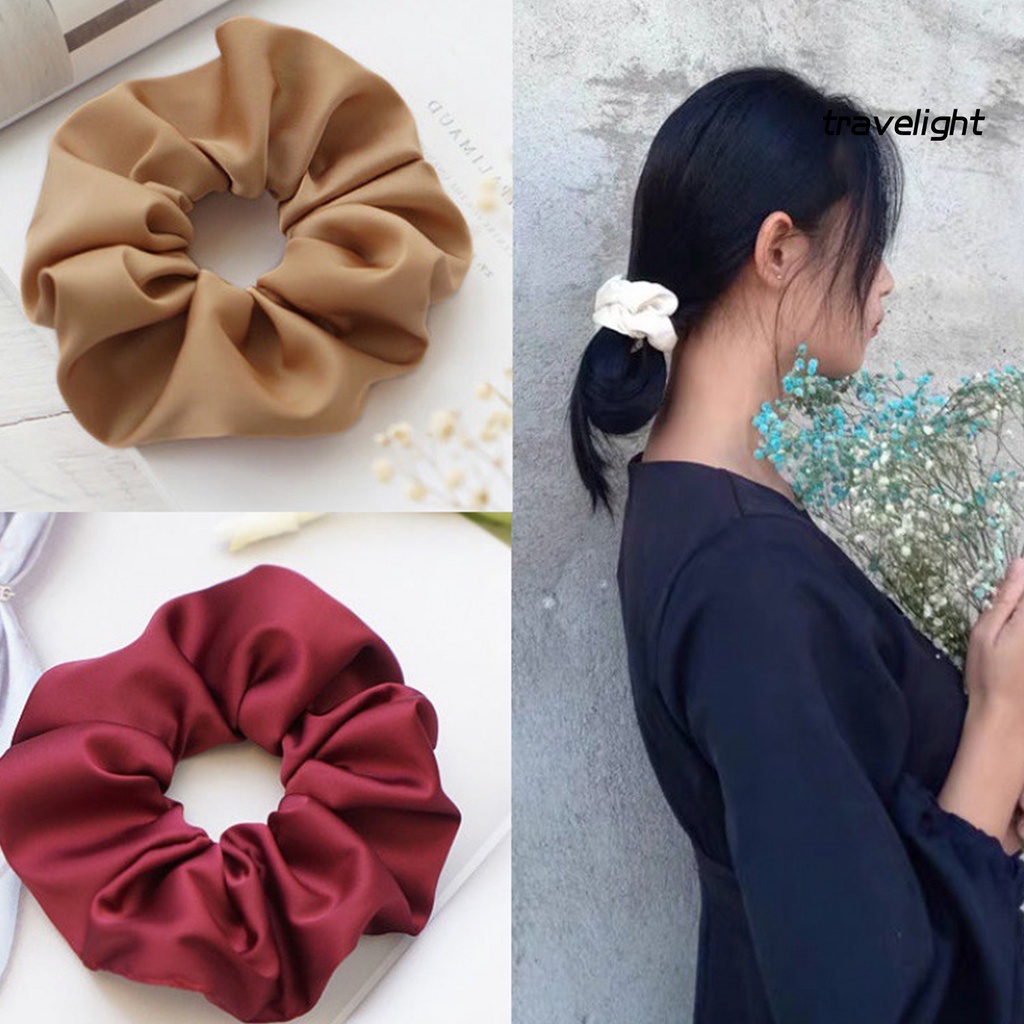 Dây Cột Tóc Vải Co Giãn Phong Cách Pháp Cổ Điển TL19 Dành Cho Nữ